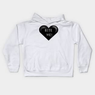 BITE NE BLACK HEART Kids Hoodie